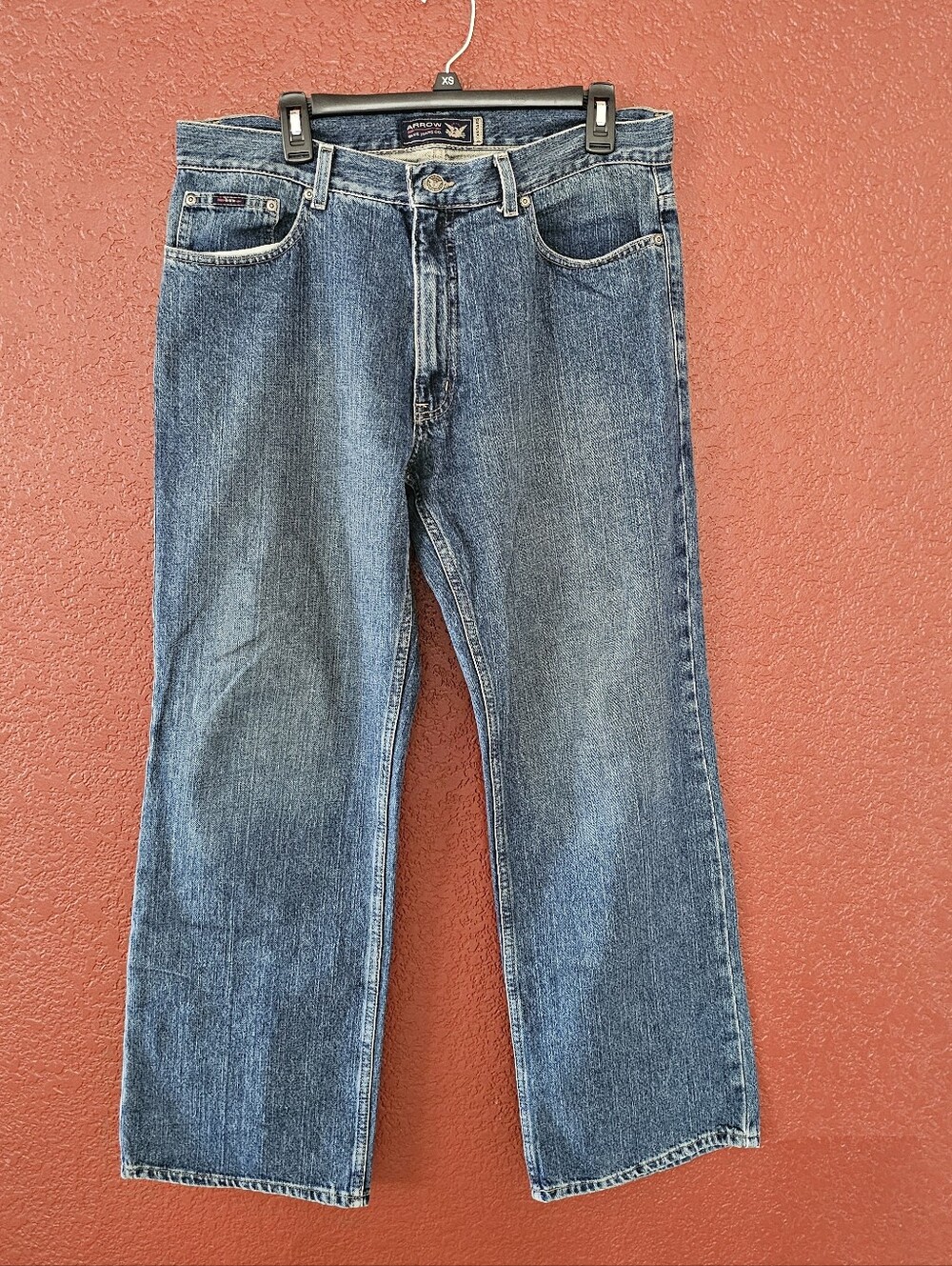Arrow Men's Relaxed Straight Jeans - Medium Blue
